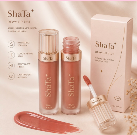 ShaTa Kisse Lip Tint with box